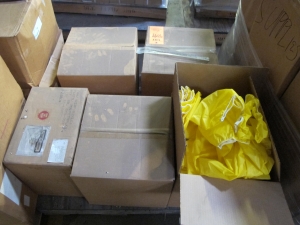 LOT TO INCLUDE: (900) COVERS, SHOE TYPE, LARGE, 17" X 15" X 11" SIZE, 200 DENIER NYLON MATERIAL MATERIAL, YELLOW COLOR, (152) PANTS, EXTRA EXTRA LARGE SIZE, RADIATION PROTECTION KIND, POLYETHYLENE MATERIAL, YELLOW COLOR, (1100) COVERS, SHOE TYPE, MEDIUM, 17" X 11" X 11" SIZE, 200 DENIER NYLON MATERIAL MATERIAL, YELLOW COLOR. . LOADING & HANDLING FEE $30-4099